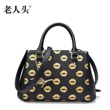 2016 laorentou high quality luxury fashion brand leather bag diagonal package pillow counters authentic women famous brands