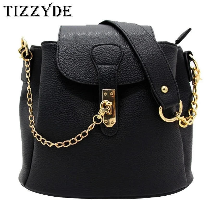 2019 New Fashion Women Luxury Bucket Bags Handbags Design Famous Brand Chain Lock Messenger Bag Black Crossbody ZH88-C | Багаж и сумки