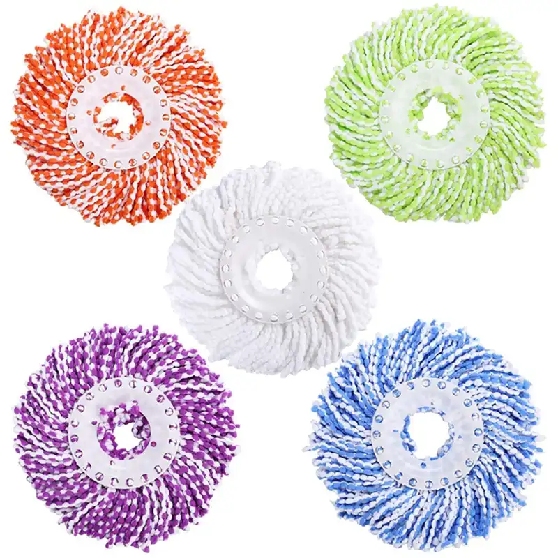 Microfiber Kapas Berputar Pel Kepala Penggantian 5 Pack Isi