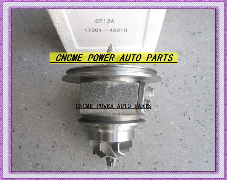 Turbocharger Cartridge CHRA Core CT12A 17201-46010 17201 46010  For TOYOTA Lexus Soara Soarer Supra 90- Twin Turbo 1JZ-GTE 1JZGTE 2.5L (3)