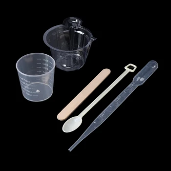 

DIY Epoxy Resin Molds Jewelry Making Tool Kit With Stirrers Droppers Spoons Cups