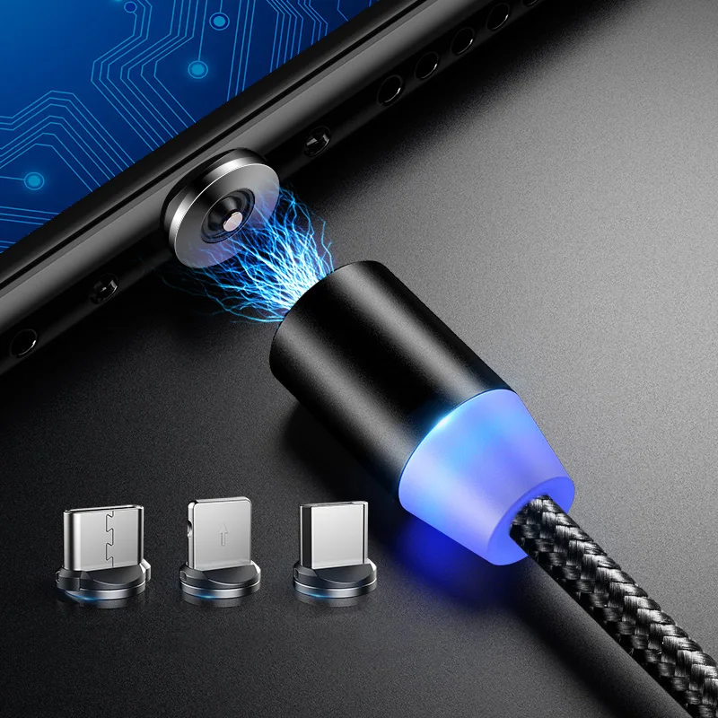 1M LED Fast Charging Cable For iPhone XR XS MAX X 8 7 6S Plus