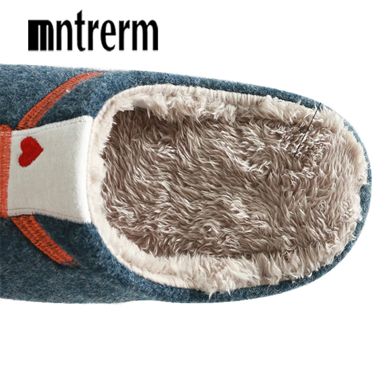 Теплые домашние тапочки Mntrerm женские зимние для спальни Нескользящие большие