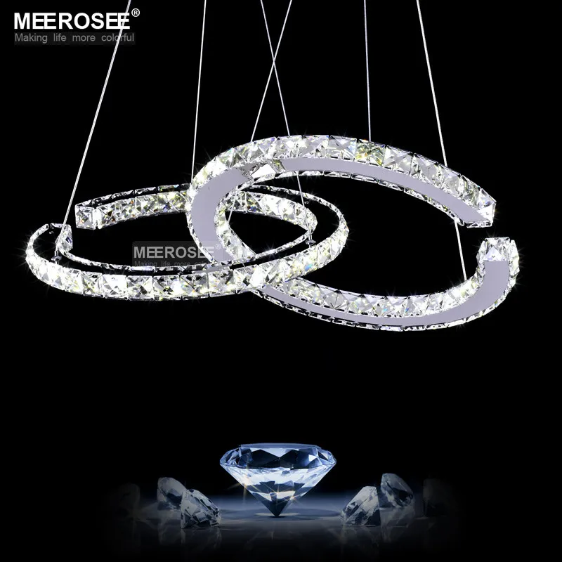 

Modern Led Pendant Lights Fixture Led Crystal Lustres Hanging Drop Abajur Lamp Dining Room Lamparas De Techo Colgante Moderna