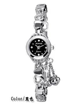

KIMIO Simple Small Dial Love Decoration Bracelet Ladies Famous Brand Women Luxury Watches Womens Quartz-watch Female Wristwatch