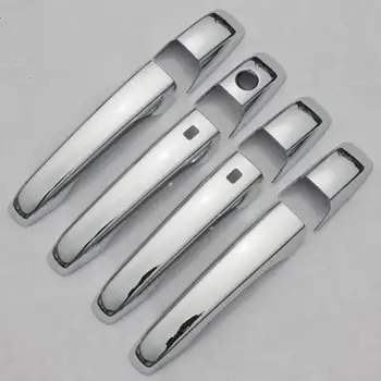 

New Chrome Car Door Handle Cover Trim With SMART Keyhole For Dodge Durango 2011 2012 2013 2014