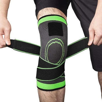 

2 PCS 2019 Knee Support Breathable Postpartum Recovery Knee Bandage Brace Professional Protective Sports Knee Pad Tennis Cycling
