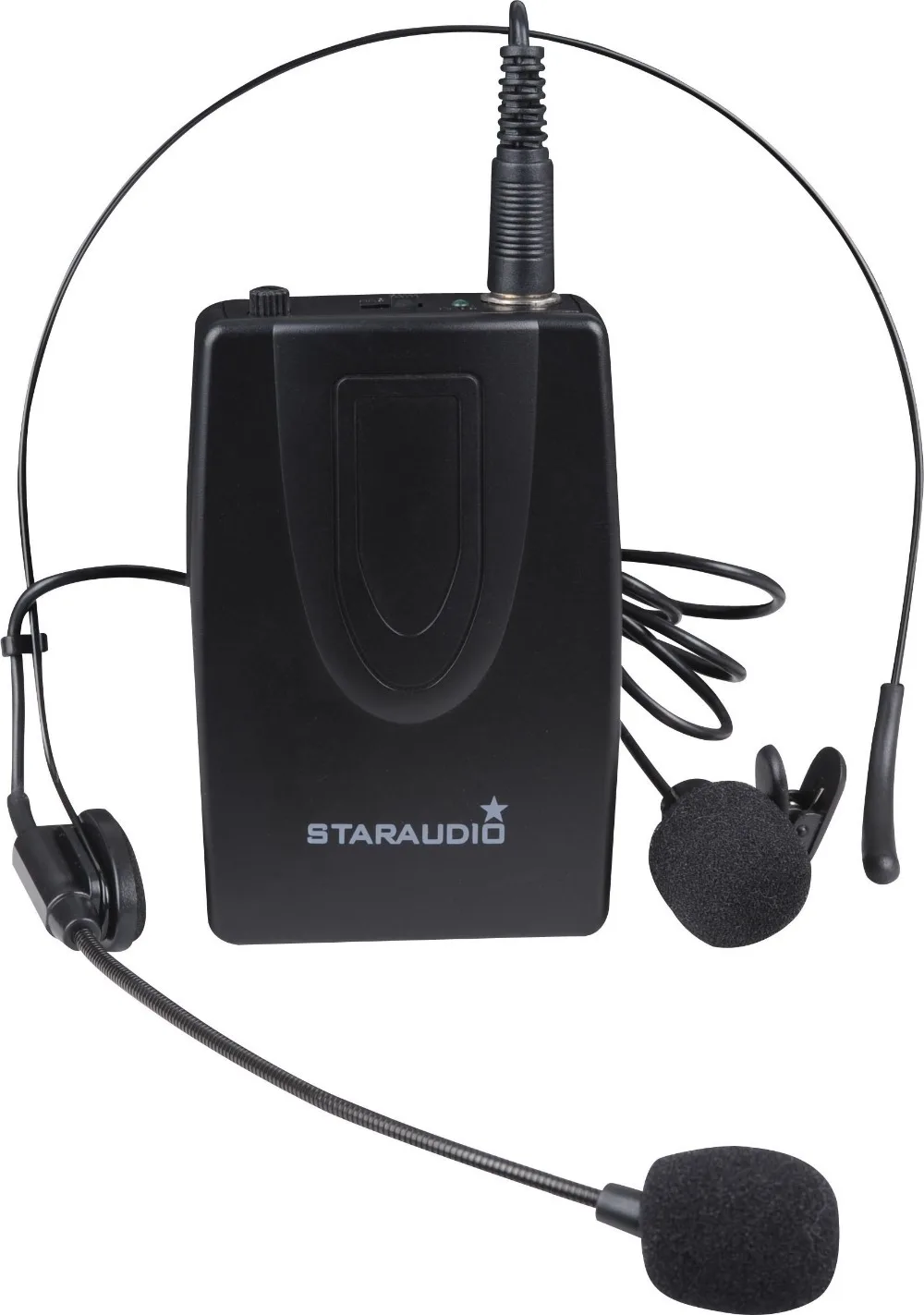 Беспроводная VHF 2CH двойная ручная гарнитура с микрофоном STARAUDIO SMVB 2001A + B Pro микрофон