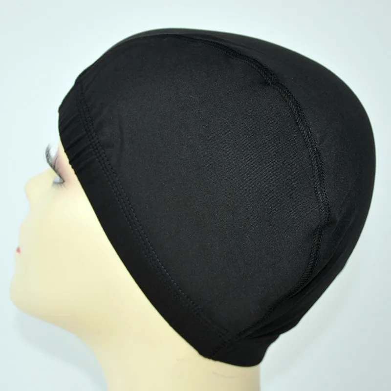 Black Fashion Spandex Dome Cap For Making Wigs Snood Nylon Strech Wig