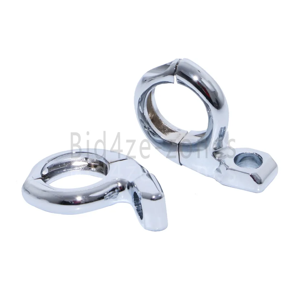 

1'' 25mm Chrome Turn Signal Light HandleBar Clamp On Mirrors Adapter Mount ATV Motorcycle Scooter For Harley Sporster Softail