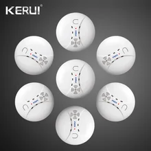 7 шт. беспроводной умный дом чувствительный фотоэлектрический детектор дыма пожарный датчик для Wi-Fi GSM Беспроводная охранная домашняя сигнализация