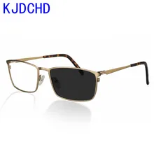 Новые мужские солнцезащитные очки с переходом, фотохромные очки с увеличительным стеклом, женские модные высококачественные интеллектуальные деловые очки