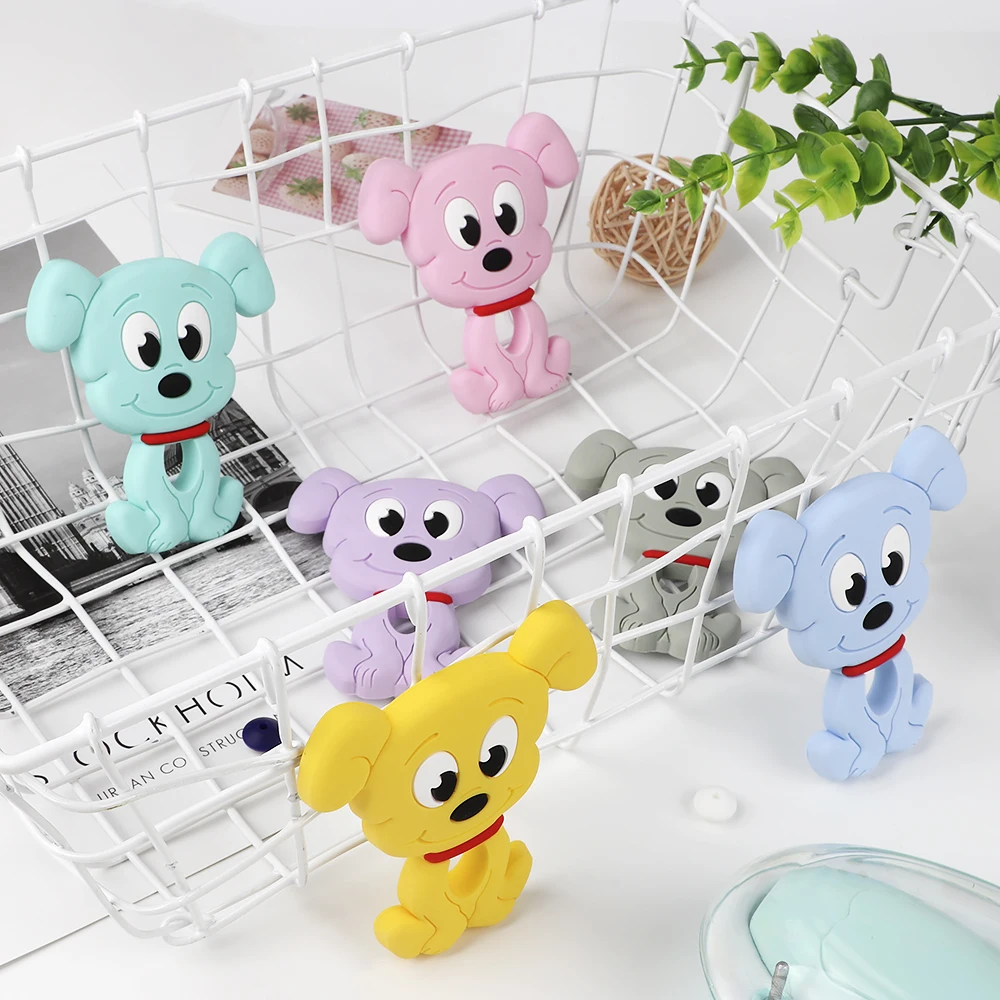 

Tyry.hu 10 pc BPA FREE Silicone Baby Teethers Aniaml Shape Teething Silicone Toys Baby Nursing Rodent Necklace Silicone Teether