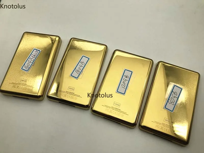 Золотой золотой металлический чехол-накладка для ipod 6-го 7-го классического 80 ГБ 120
