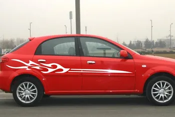 

Car Decal Racing Stripe Flames 96'' for Excelle Encore Enclave Vinyl Side Upper Door sticker CB73