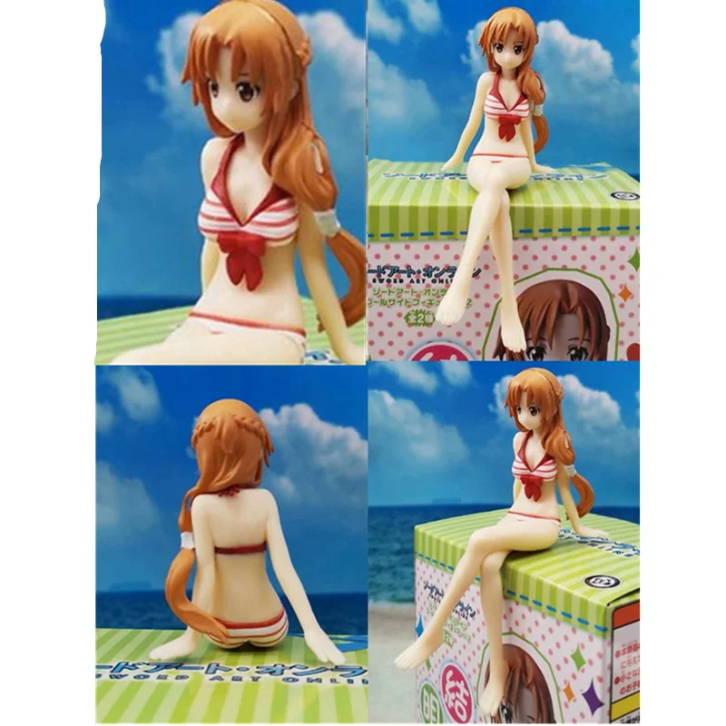 

Anime goddess Sword Art Online Yuuki Asuna Bikini ver. Sitting position Sexy Figures Collectible Model Toy14 BOX A113