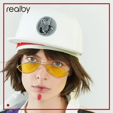 REALBY новые шляпы хип-хоп кепка плоские шляпы с полями уличная впитывающая пот Солнцезащитная черная оберточная Стеклопластиковая для женщин KR05