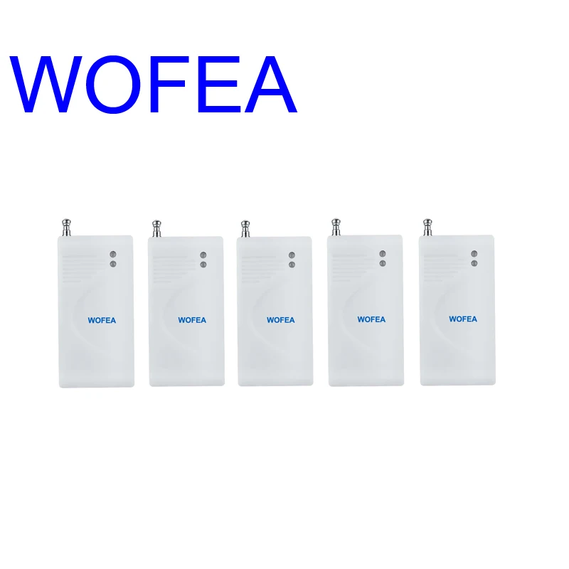 Wofea 5 шт. беспроводной защита от взлома двери окна вибрации сигнализации ударный