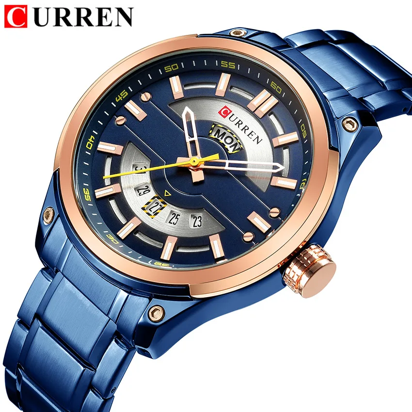 

Curren Relogio Masculino Men Watches Luxury Famous Top Brand Men's Fashion Casual Dress Watch Military Quartz Wristwatches Saat