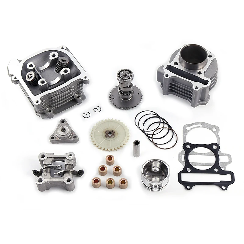 GY6 50 80 upgrade 100 cc 137QMA QMB139 4 тактный комплект цилиндров головка гоночного выхлопного
