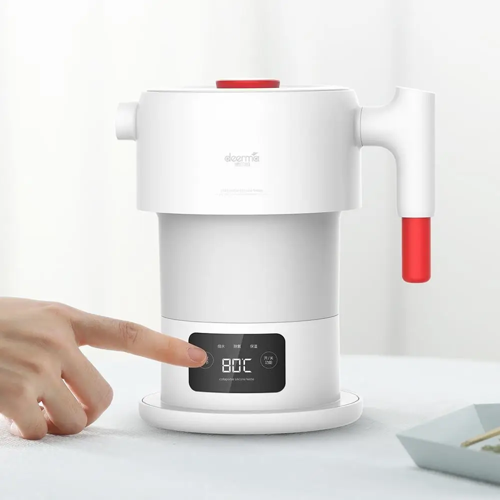 Портативный многофункциональный электрический чайник для воды Xiaomi Deerma, ручная колба для мгновенного нагрева, горшок для путешествий, переменный ток 100-240 В
