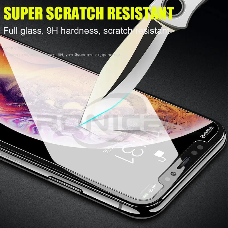 Защита для экрана из закаленного стекла iPhone 8 7 6 Plus 5S SE 2020 4s Защитная пленка X 5 5s 6s Xs