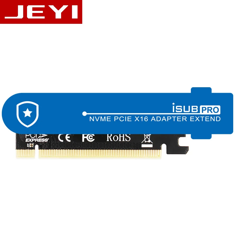 JEYI iSUB PCIE3.0 NVME адаптер x16 PCI E полная скорость M.2 2280 алюминиевый лист