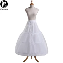 Три круга один Слои органзы упругие талии шнуровкой юбка свадебные платья юбки свадебные аксессуары Нижняя BV311