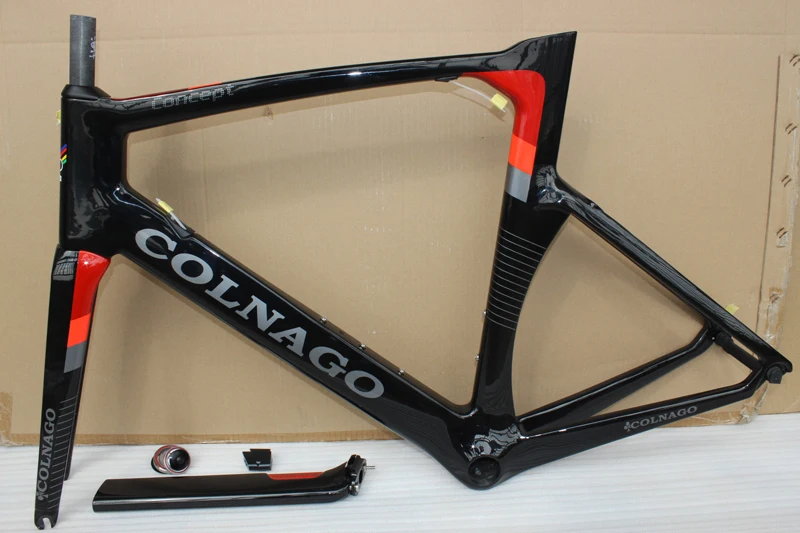 Best 9 color Colnago concept carbon road frame full carbon fiber 3k glossy/matte finish carbon bicycle frame fit 700c bike frameset 1 Best 9 color Colnago concept carbon road frame full carbon fiber 3k glossy/matte finish carbon bicycle frame fit 700c bike frameset 1