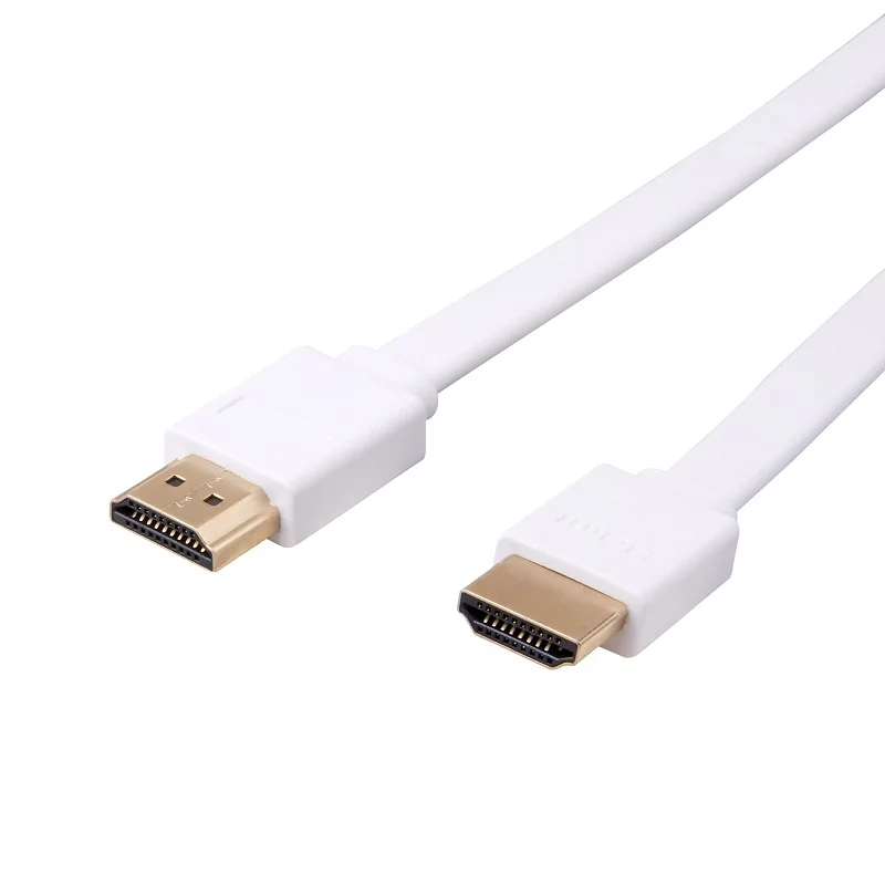 Плоский HDMI кабель высокой скорости поддерживает 3D Разрешение Ethernet 1080P Аудио