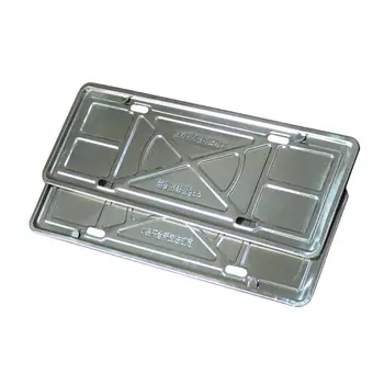 

2PCS Car License Plate Frame License Plate Mount Bracket Holder Stainless Steel Frame Car Accessories
