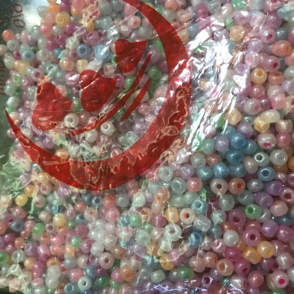 Multi Color Glass Round Beads For Jewelry Making Decorative Glass DIY