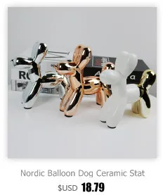 Геометрический Bump воздушный шар собака большой смолы скульптура креативная статуя животного подарки на день рождения Рождество гостиная Свадебный декор украшения