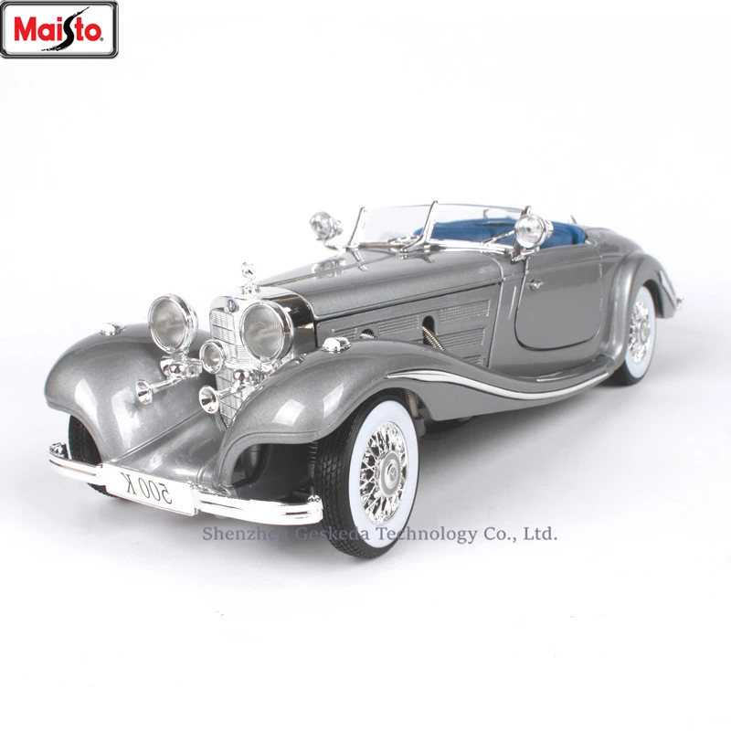 Maisto 1:18 1936 Mercedes 500K TYP сплав Ретро модель автомобиля классическая модель автомобиля украшение автомобиля коллекция подарок