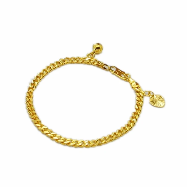 New Arrival Fashion 24K GP gold color Mens Jewelry Bracelet Yellow Gold