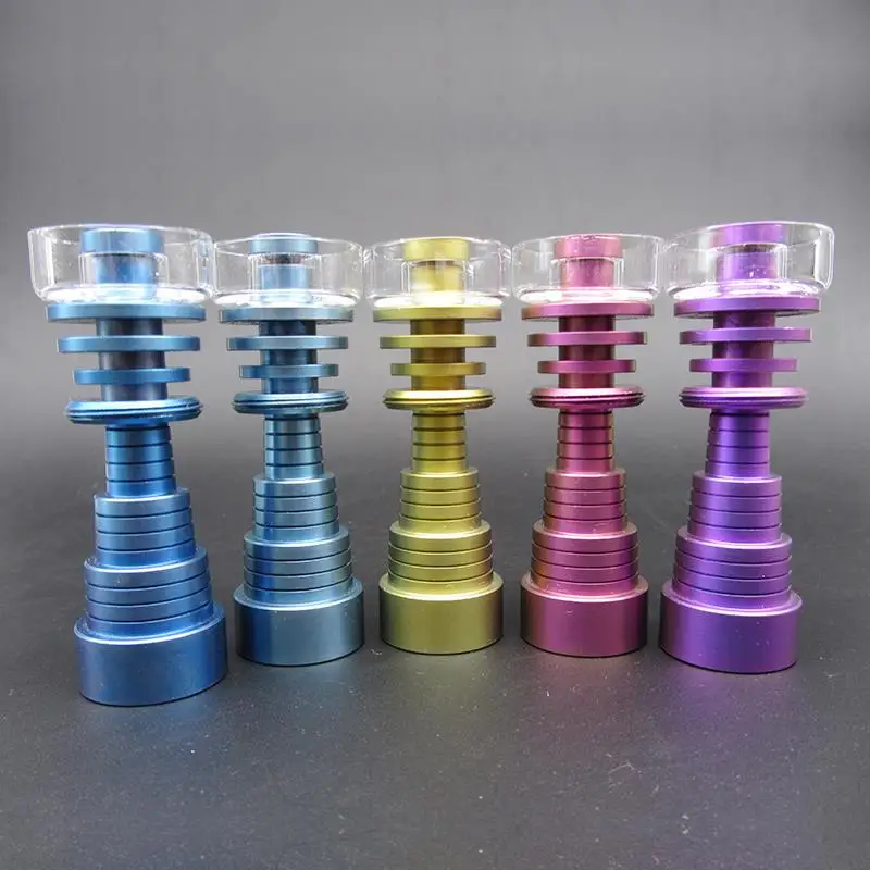 50 шт./лот Titanium Ногтей красочные titanium domeless ногтей titanium гвозди для стекла курительной трубки