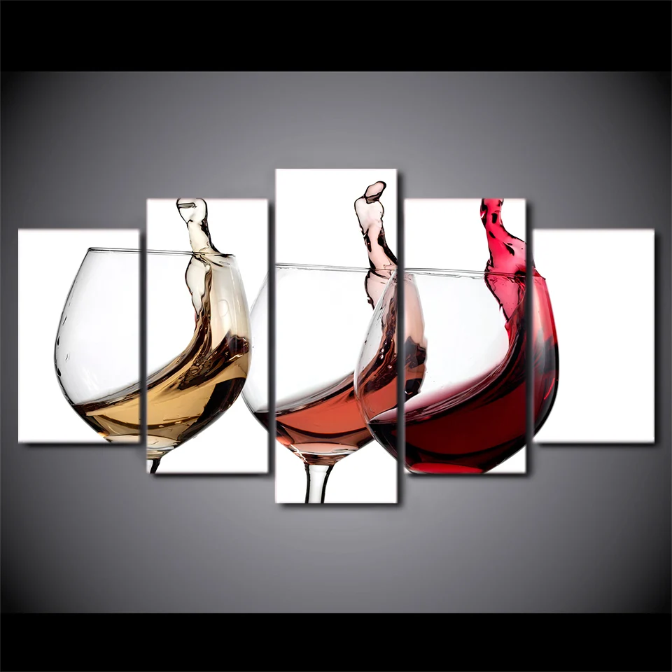 5 Pe A Quadro Cozinha Moderna Pinturas Da Lona Vinho Tinto Copo 5 Pe A Quadro Cozinha Moderna Pinturas Da Lona Vinho Tinto Copo