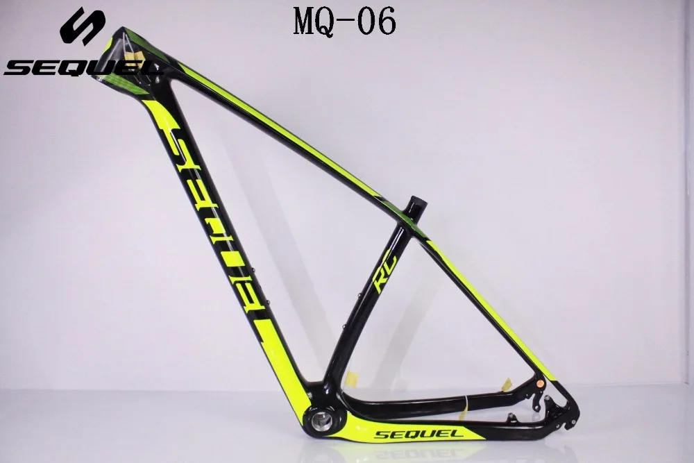 

carbon frame MQ06 29er carbon mountian bike frame BSA /BB30 T800 thru Alex T800 carbon fiber cycling bike