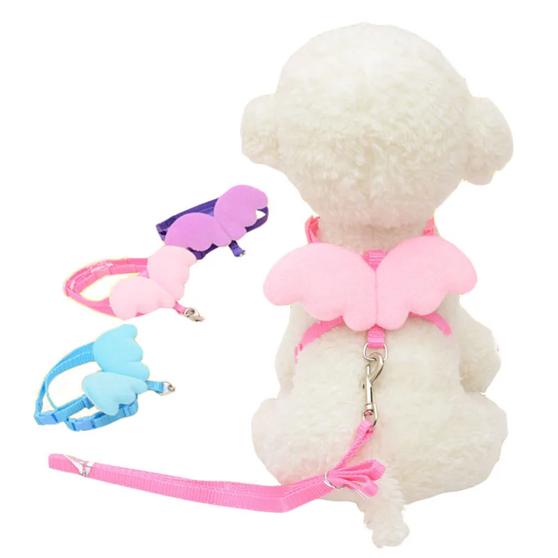 

Cute Pet Dog Leashes Puppy Leads for Small Dogs Wings style Harness & Leads