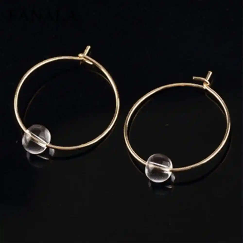 Nouveau Débardeur fashion Géométrique Rond Cercle oreille Stud Drop Dangle Shining Boucles d/'oreilles