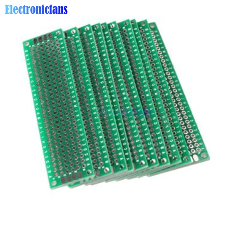 2PCS Double Side Prototype PCB Tinned Universal Breadboard 4x6 cm 40mmx60mm FR4