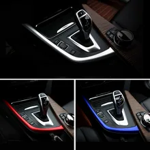 Ingranaggi In Acciaio Inox Decorativo Striscia di Copertura Trim per BMW LHD F30 3 Serie 3GT 316i 2011 2012 2013 2014 2015 2016 Rosso Blu Argento