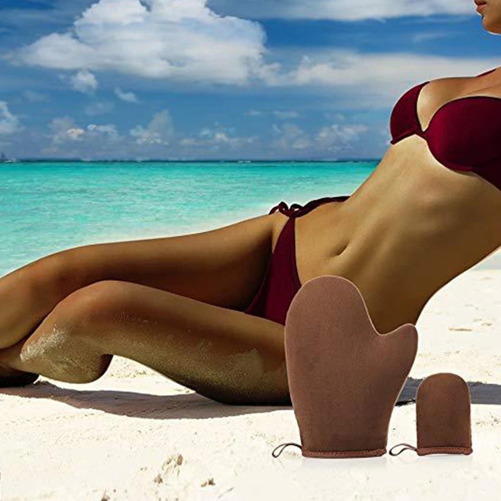 2 шт./компл., пляжный крем-аппликатор, перчатка для ног, Мягкий банный лосьон для самостоятельного загара, солнцезащитный крем для тела