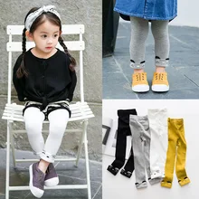 Модные детские леггинсы для маленьких девочек милые штаны мягкие теплые детские брюки с рисунком Kawaii