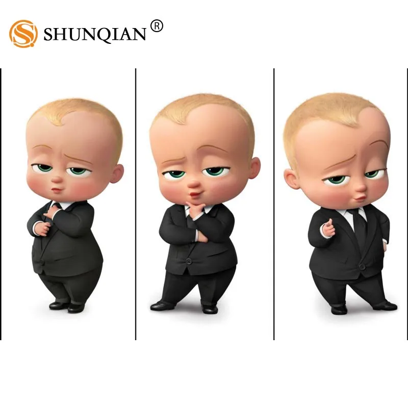 

Custom Posters boss baby Art Home Room Interior Silk Poster Mural Poster Decoration More size