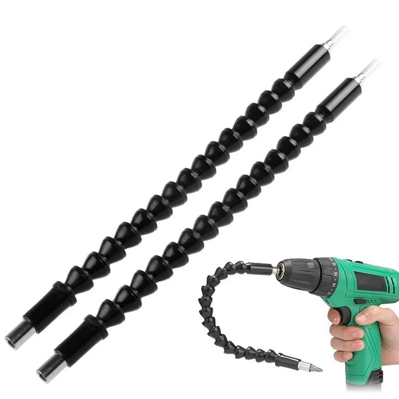 

2PCS Flexible Extention Screwdriver Drill Bit Holder with Magnetic Quick Connect Drill Holder Shaft Tip 1/4" Hex Shank 295MM 12