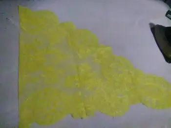 

Yellow Catholic Church Mass Veil Chapel Lace mantilla ,Spanish Lace Mantilla