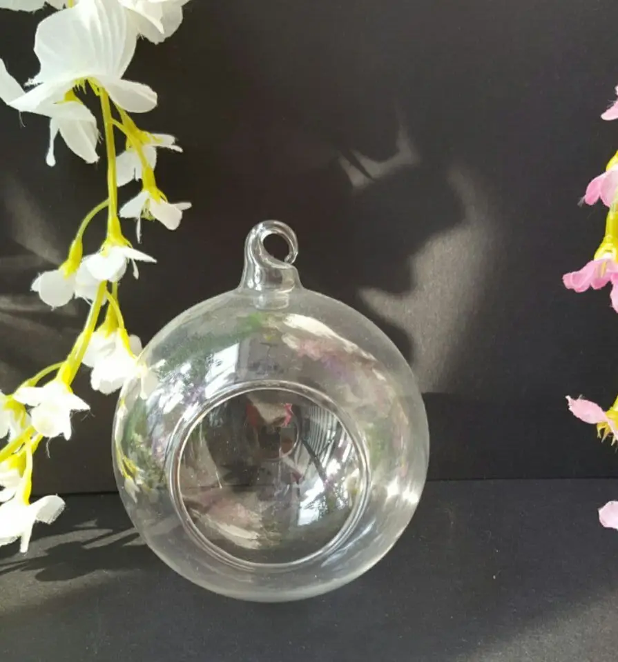 Wholesale Round Bottom Hanging Glass Vase Terrarium for events