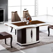 Дизайн современные мраморной столешницей обеденный стол для столовой мебели