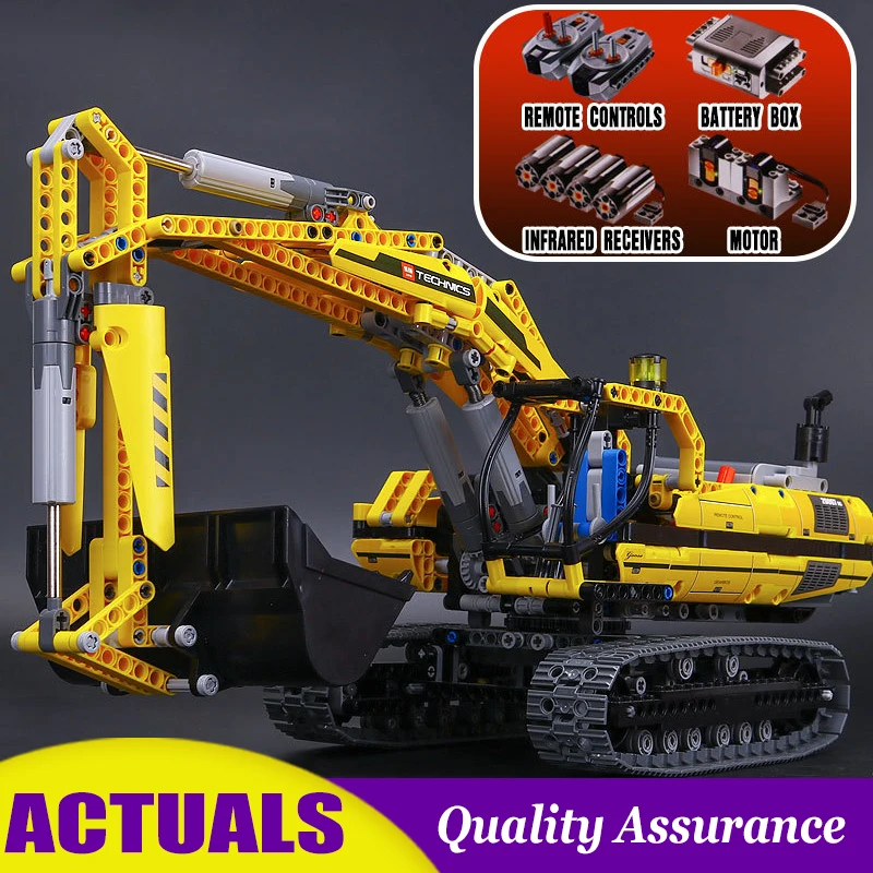 Remote Control Excavator 20007 Compatible Lego 8043 Technic Building